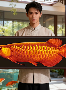 金龙鱼2026年新款自己手工刺绣十字绣线绣高级感满绣客厅简单大气