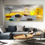 Диван фоновая настенная живопись штатив Фарфоровая живопись простая современная гостиная декоративная картина роспись висящая живопись ресторан спальня спальня