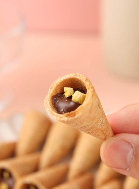 【壹仓零食】麦德龙代购麦臻选xMoomin山核桃仁酱巧克力脆筒300g