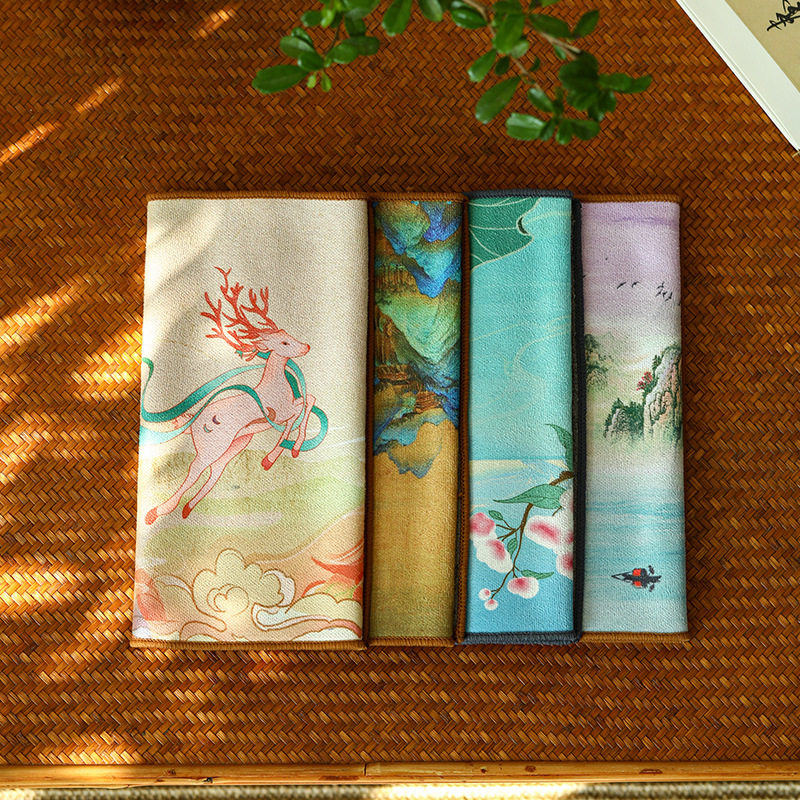 高档茶具吸水茶巾茶布