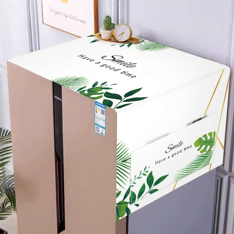 냉장고 먼지 커버 커버 천 드럼 세탁기 커버 먼지 커버 단일 도어 양문형 냉장고 먼지 커버 커버 천