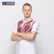 VICTOR威克多2023丹麦国家队大赛服30000/31000胜利羽毛球服短袖