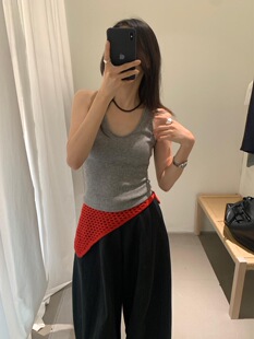 美背基础百搭U领小众背心洋气遮肉休闲吊带女 LOVELY2026春夏爆款