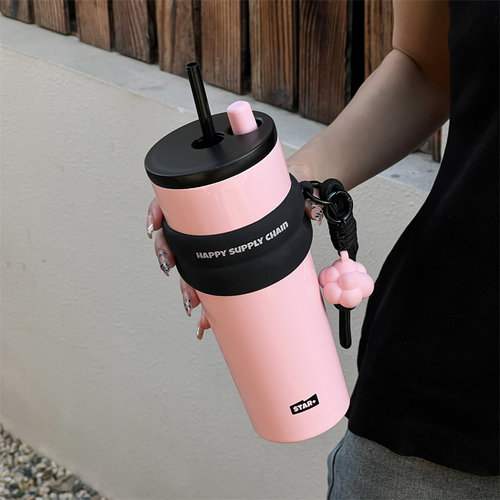 世大家大容量吸管保温杯