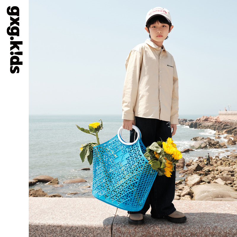 gxgkids童装儿童衬衫秋新品男童休闲多搭洋气全棉舒适长袖外套