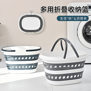 脏衣篓可折叠家用洗衣篮卫生间洗澡分区放脏衣服收纳筐桶浴室神器