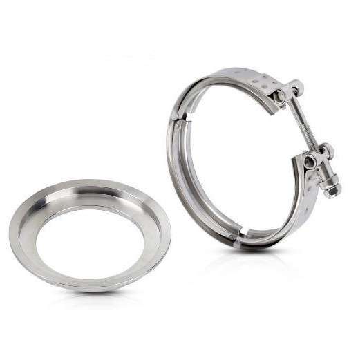 S400 S400SXE S475 S480 T6 涡轮不锈钢法兰卡箍5-4寸