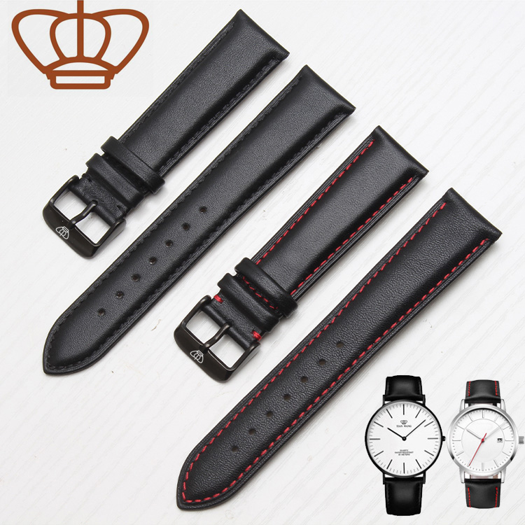 适配天王真皮表带男女