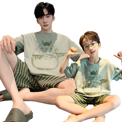 夏季儿童睡衣男童纯棉短袖2025