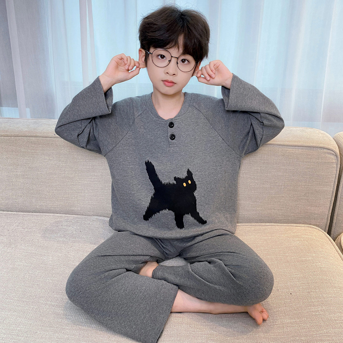 儿童男童睡衣纯棉卡通春秋季新款长袖套装男孩子中大童新款家居服,童装/婴儿装/亲子装,家居服套装,淘宝优惠券,粉丝福利购,淘宝优惠卷