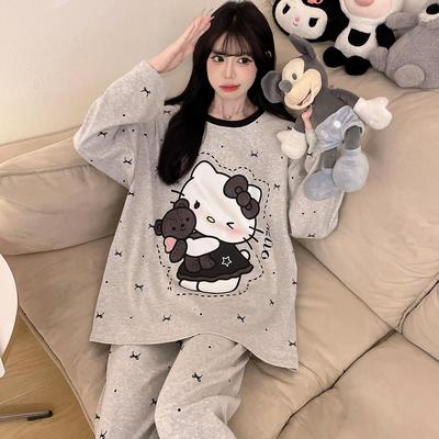 helokity睡衣女款春秋季长