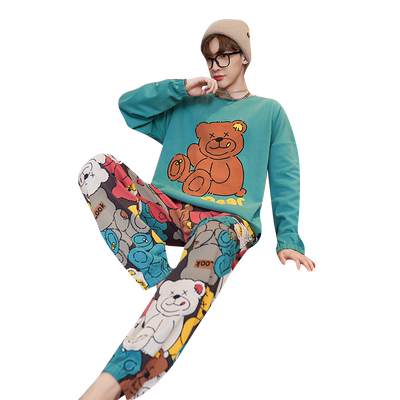 男士睡衣长袖纯棉春秋薄款2023年