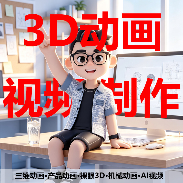 三维动画3d视频制作ai裸眼产品建模型渲染图工业机械科普宣传短片图片