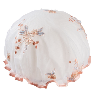 高档浴帽双层加厚防水洗澡家用干发成人儿童女孩发膜帽子新款2025