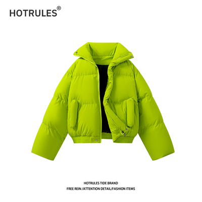 短款棉服棉衣休闲宽松外套