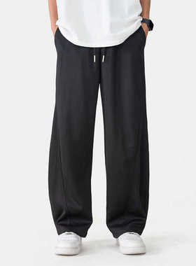 HOTRULES/热规则日系直筒休闲裤情侣廓形夏季宽松百搭工装阔腿裤