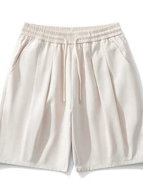 HOTRULES/热规则日系复古工装短裤男夏季潮牌宽松直筒运动五分裤