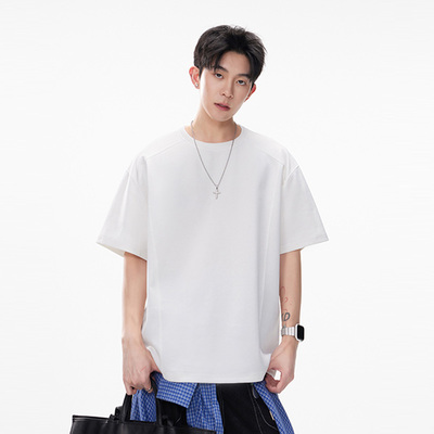 【港风透气】夏季圆领套头T恤男