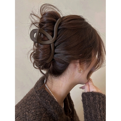 超大号磨砂抓夹发夹女后脑勺发饰