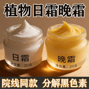 美容院日霜晚霜套装醋疗拉丝霜美颜霜祛黑色素淡化