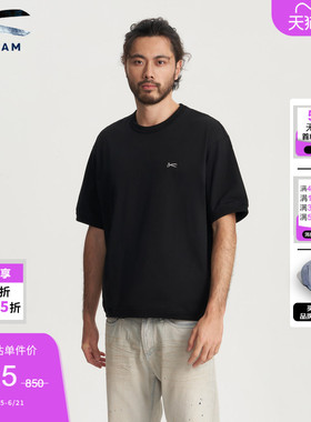 DENHAM男女同款经典休闲黑色白色宽松剪刀短袖T恤男