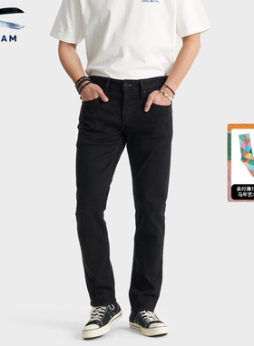 DENHAM2025年秋冬意大利Candiani修身中腰黑色牛仔裤男RAZOR CB30