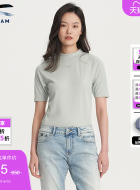 DENHAM夏季女士浅紫浅绿色蓝色清新短袖T恤女款