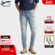 中腰牛仔裤 DENHAM时尚 做旧设计FREEMOVE高弹力修身 男RAZOR