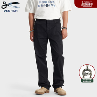 DAGGER 商务休闲宽松百搭黑色直筒休闲裤 DENHAM2025年秋季 男士