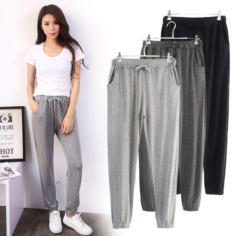 瑜伽服运动套装末代尔棉质长裤女士宽松大码直筒健身房运动跳操裤|msdalam kategori Butik wanita / wanita, seluar, seluar santai - dari Buy2taobao.com untuk memberikan perkhidmatan ejen Taobao profesional membeli