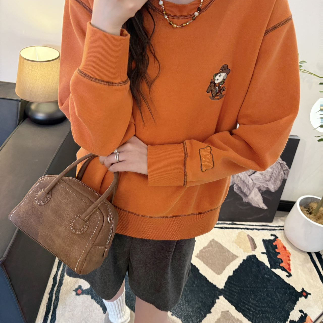 短款加绒木马狗狗纯棉卫衣