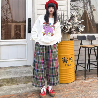 纸袋家冬季加绒休闲宽松卫衣