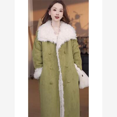 冬季仿皮毛一体羊羔毛外