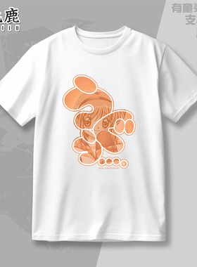 Kanon雪之少女 月宫亚由 短袖T恤青少年夏季二次元纯棉宽松痛衣服