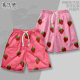 睡裤 银魂万事屋周边坂田银时草莓短裤 家居裤 沙滩裤 银桑速干运动裤