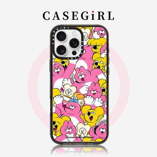 适用苹果16pro手机壳iPhone14ProMax可爱15plus豚鼠13新款 CASEGIRL艺术家权顺荣网红同款 12卡通11防摔XR透明
