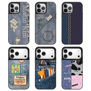 CAREGNBA联名Kim王楚钦同款 适用苹果15ProMax手机壳iPhone14plus创意16pro男女12高级11防摔13por 潮牌牛仔裤