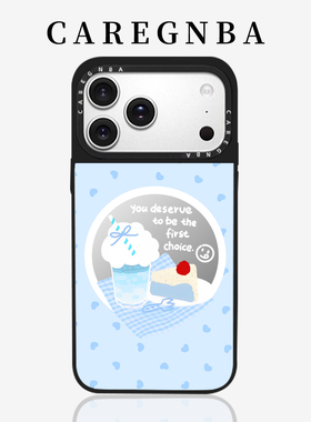 CAREGNBA联名爱心冰淇淋适用iphone16ProMax手机壳苹果15plus新款13防摔14pro全包12创意11女生X网红明星同款