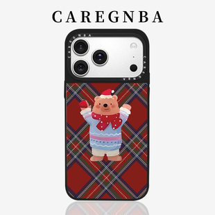 CAREGNBA联名新年小狗适用苹果18ProMax手机壳iPhone17pro磁吸16全包15plus防摔14网红13明星12同款11女款XR
