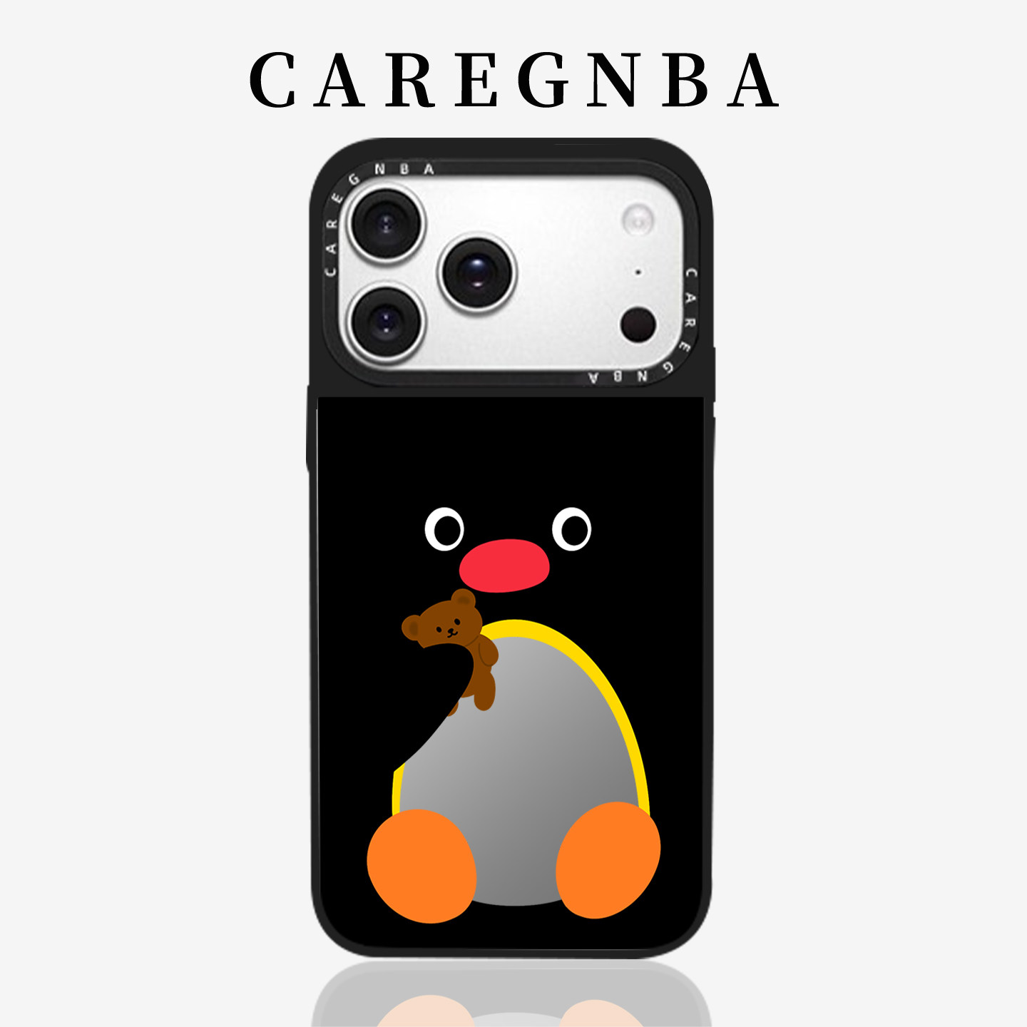 CAREGNBA联名可爱pingu企鹅适用苹果17ProMax手机壳iPhone16pro全包防摔14相机ai键15plus卡通12磁吸11女/XS