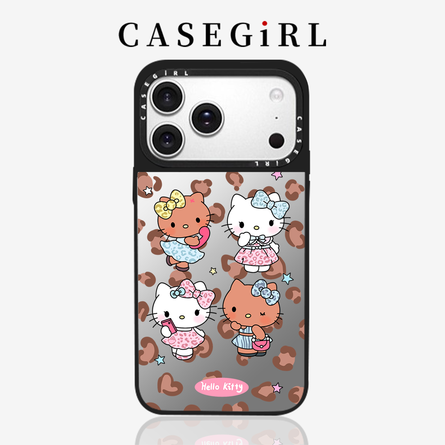 CASEGIRL联名豹纹皮衣嘎姐适用苹果17ProMax手机壳iPhone16pro全包相机ai按键14防摔15plus卡通12磁吸11女XR
