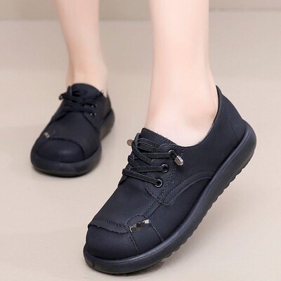 2026春季新款勃肯鞋女平底防滑防滑妈妈鞋复古百搭时尚中年女皮鞋