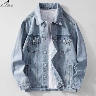 韩版 牛仔外套宽松百搭修身 休闲潮流夹克衣服褂子情侣女 男士 春秋季