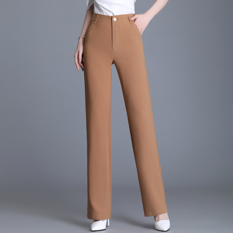 【25元清仓甩货】2026夏季薄款雪纺直筒裤女休闲裤女小直筒裤