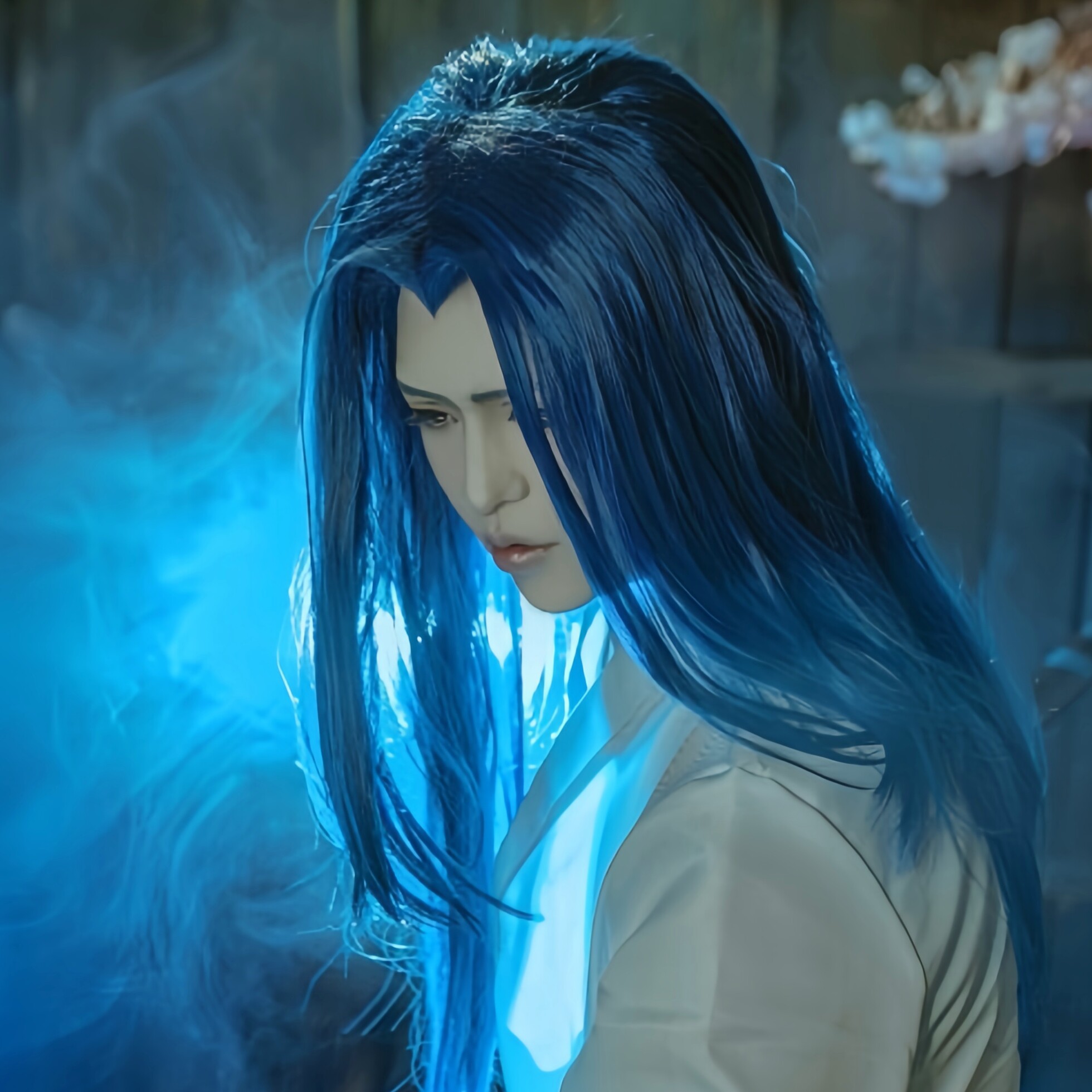 王者荣耀cos假发橘右京神梦一刀cosplay道具男英雄周边联名假毛坯