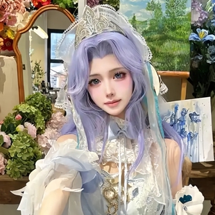 王者荣耀cos假发大乔挚爱花嫁cosplay道具女英雄周边联名无双皮肤