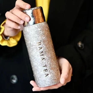 【官方正品】八马茶业茶具办公钛晶随身焖茶杯户外泡茶杯保温杯子