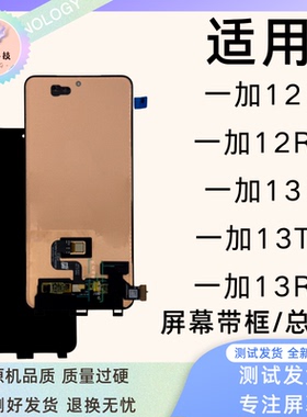 钦宏 适用OPPO 一加13带框屏幕总成OnePlus 1+12液晶触摸1+13T屏