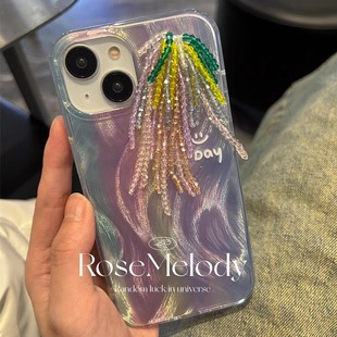 ultra夏日p70pro女款 彩色水钻烟花流苏适用华为mate60pro手机壳mate50 p60pro防摔pura70 p50 40彩虹羽纱p40