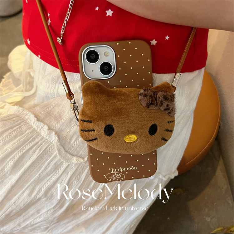 苹果16promax皮质卡通可爱少女